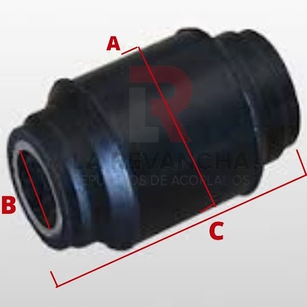 Buje de tensor goma HELV. M-70 1 1/4'' x 65 x 80