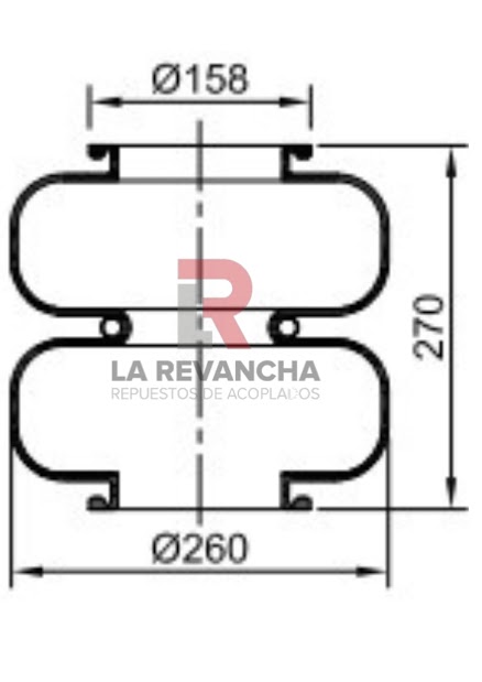 Camara de aire 2B-23-160A ''MONTIBAL