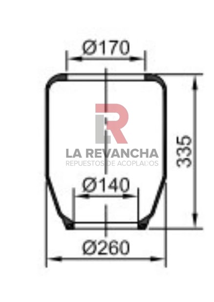 Camara de aire 31-170-140-330 ''MONTIBAL''