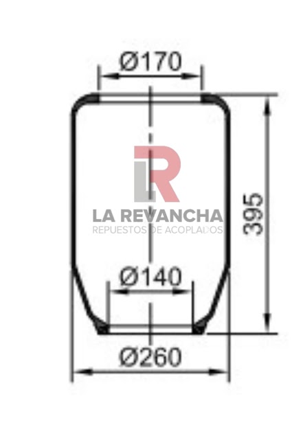 Camara de aire 31-170-140-395 ''MONTIBAL''