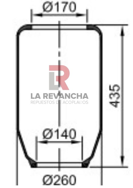 Camara de aire 31-170-140-435 ''MONTIBAL''