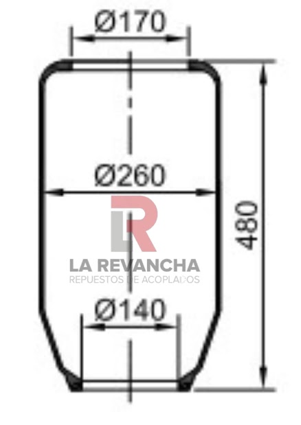 Camara de aire 31-170-140-480 ''MONTIBAL''