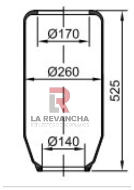 Camara de aire 31-170-140-520 ''MONTIBAL''