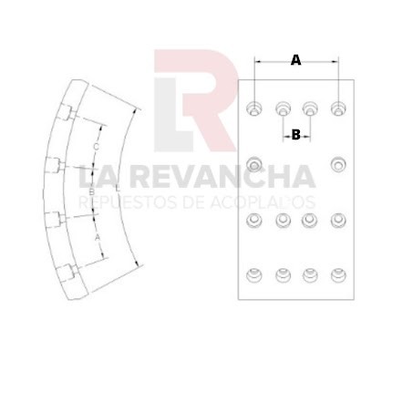 Cinta de freno 7'' FD88-X ''FRAS-LE'' (20,57mm)