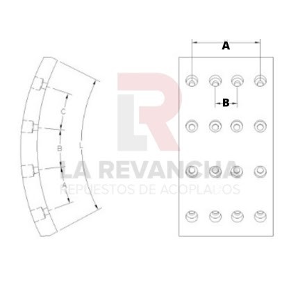 Cinta de freno CA/32-XX//F8 ''COBREQ'' (4644TXX)