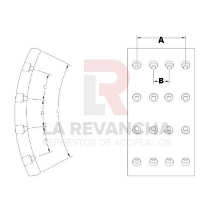 Cinta de freno CA32-std ''RANDON'' (18,42mm)