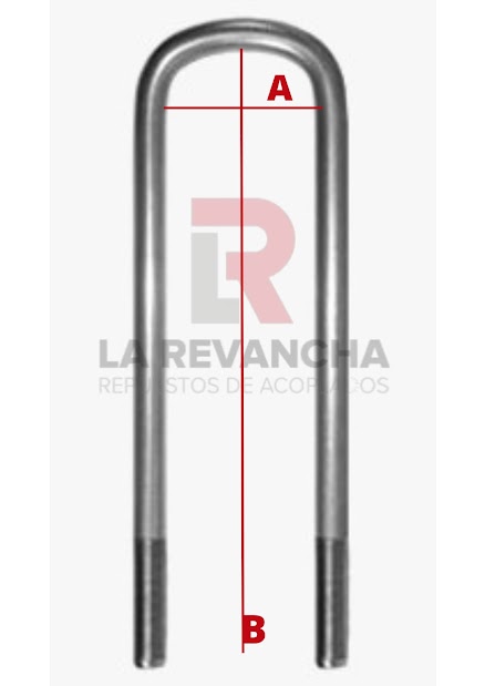 Abrazadera 135 x 500 x 7/8''