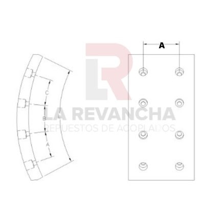 Cinta de freno FD/87-XX ''COBREQ'' (0814XX)