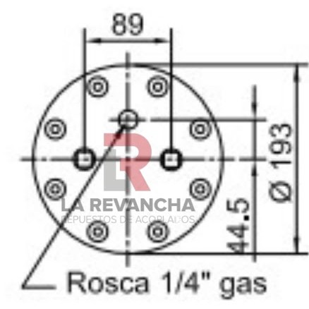 Tapa Nº22 superior c/esp. 1/2" (2B-20/22/23A-3B-25-160A) "30003-1"