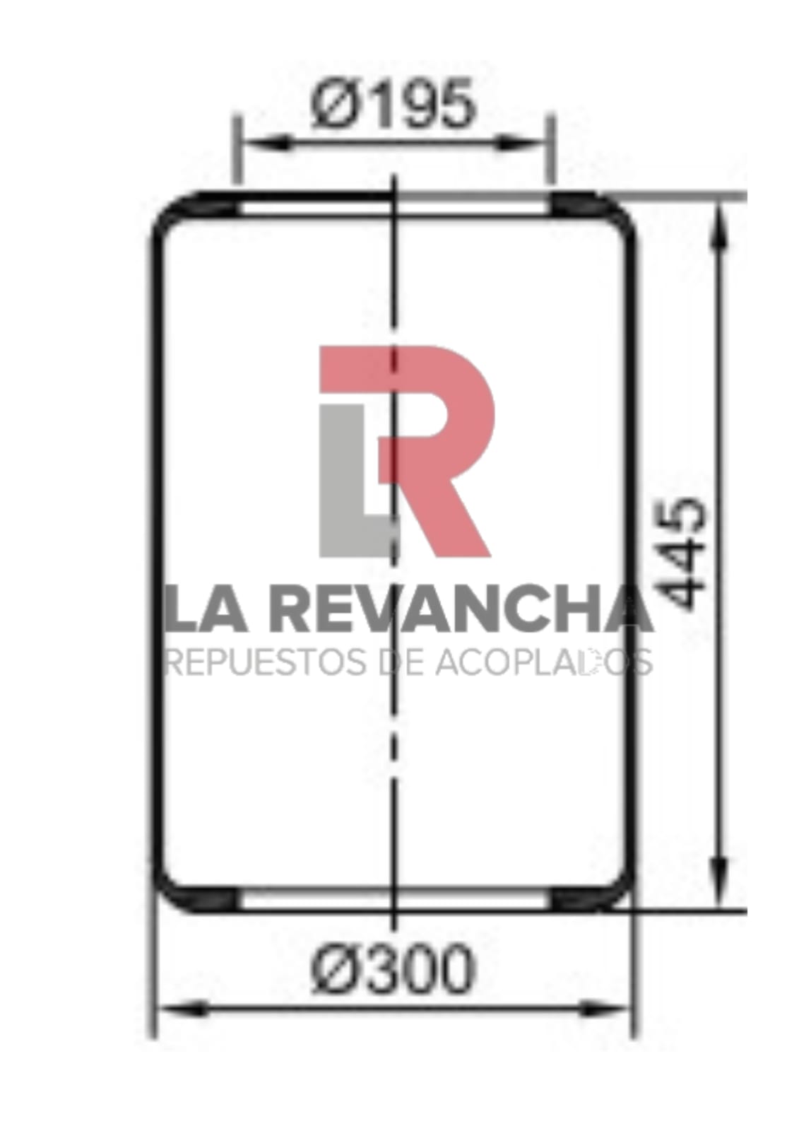 Camara de aire T300-195-445 ''NEUMACARG''