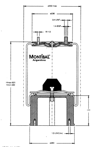 Camara de aire 32-195-435 ''MONTIBAL''