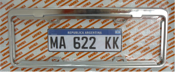 Marco patente Mercosur CROMADO (Jgo) 
