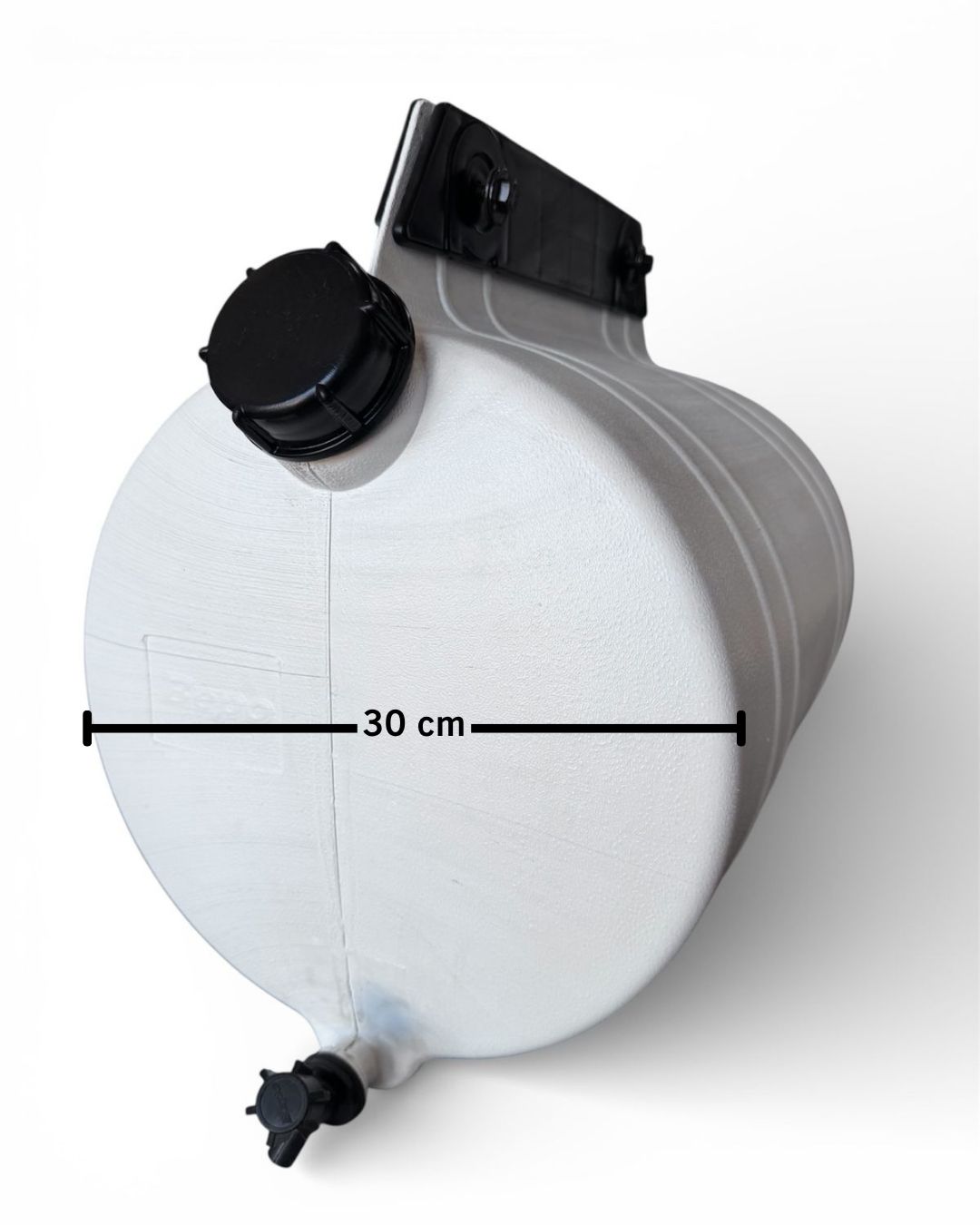 Deposito de Agua Plastico 26Lts. Redondo ''BEPO'' (BLANCO) C/Accesorios *M-198H